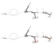 Savage Gear Line-thru Corkscrew rig | 2 stuks | 4 opties Savage Gear Line-thru Corkscrew rig | 2 stuks | 4 opties