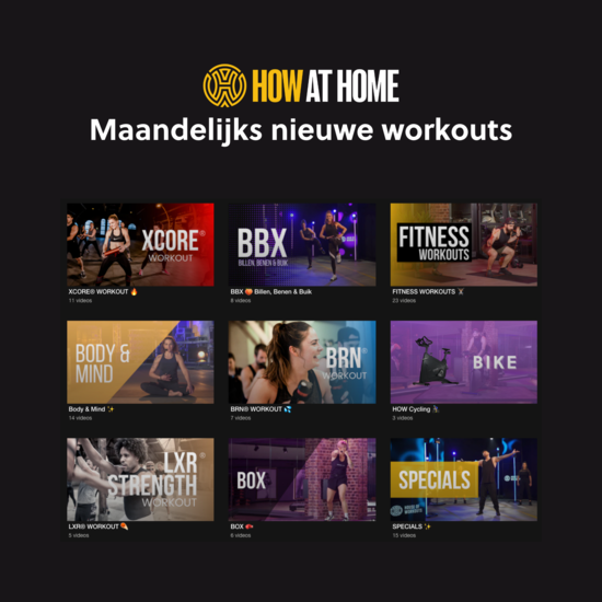 House of Workouts 6 maanden abonnement | HOW@home