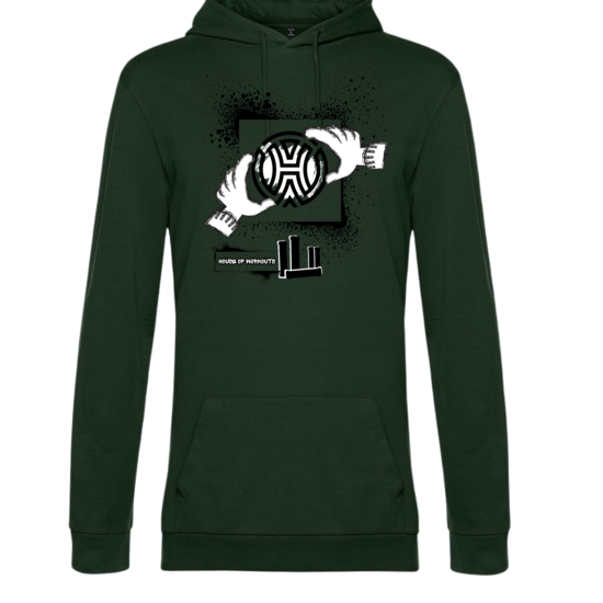 House of Workouts HOW Hoodie Forest Green (unisex)