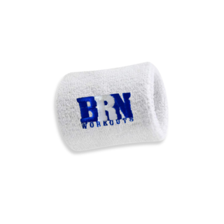 NEW | BRN® Sweat Wristband White
