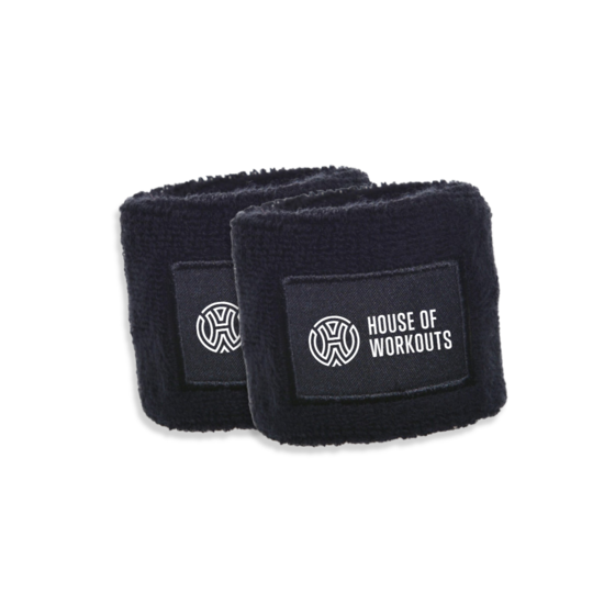 House of Workouts NEW | HOW Sweat Wristband Black