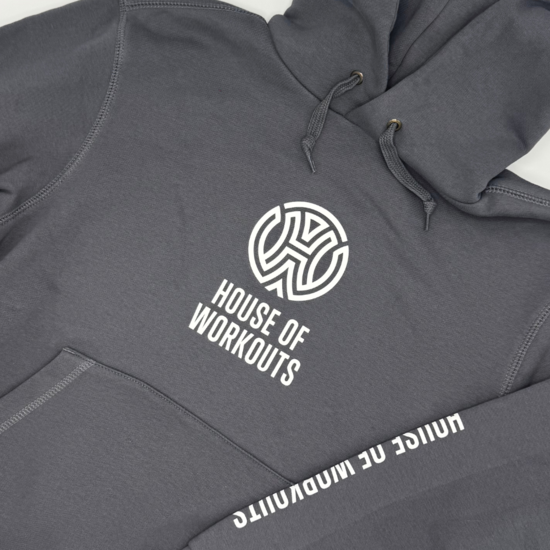 House of Workouts HOW Hoodie Grey (unisex)