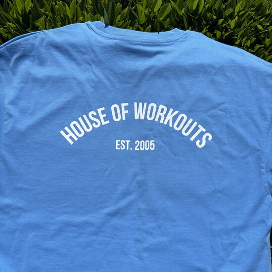 House of Workouts HOW oversized t-shirt Blue (Unisex)