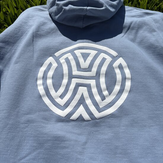 House of Workouts HOW Full-Zip Hoodie | Blue (Unisex)