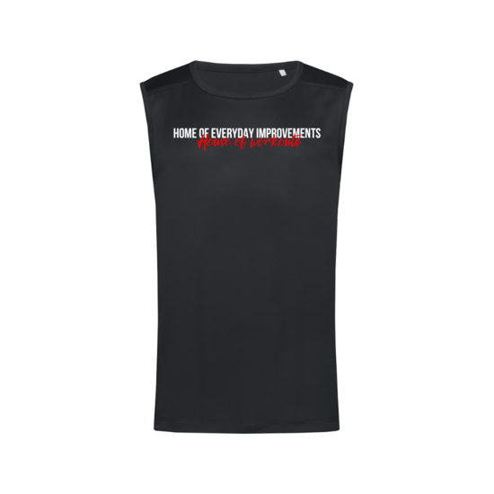 House of Workouts HOW Sport Tank Zwart (Heren)