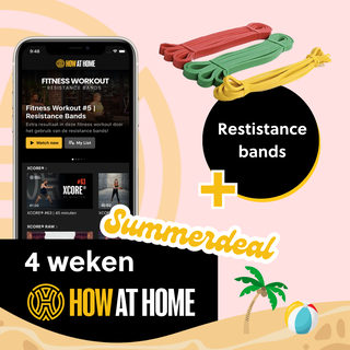Resistance bands set + 4 weken HOW@home - Summerdeal
