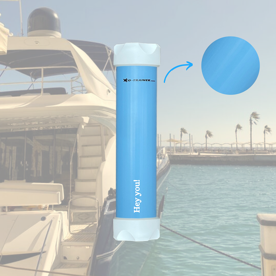 XCORE® Hey You - XCO®-trainer Large - Côte d’Azur Blue / White Lid