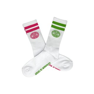 HOW Sportsokken Duo Color Set | Pink & Green