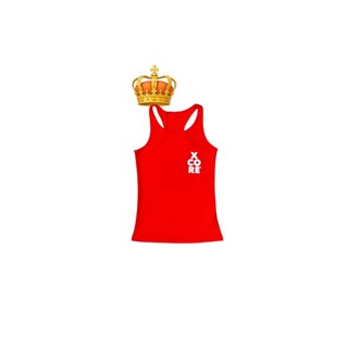 XCORE®  Tanktop Red (dames) - Opdruk op rug