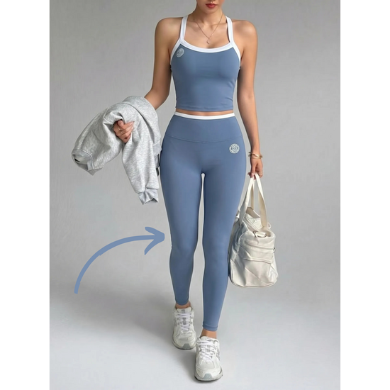 House of Workouts HOW Motion Legging | Burn Blue