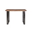 Countertafel Mango 90 cm met metalen poot - zwart