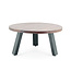 Salontafel Mango met metalen poot 70x70 - zwart