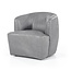 Fauteuil Charissa - grijs twilight leer