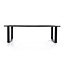 Eleonora Eettafel Mango 240x100 - zwart