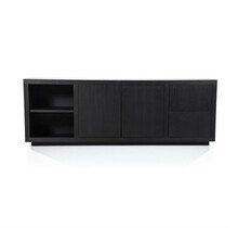 Dressoir Helsinki 200cm 2-drs. 2 laden - zwart