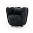 Fauteuil Maria - zwart velvet