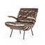 By-Boo Fauteuil Bastiaan - donkerbruin java leder