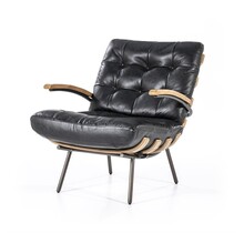 Fauteuil Bastiaan - zwart java leder