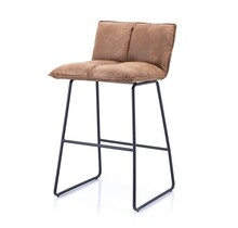 Barstoel Ruby - cognac topper