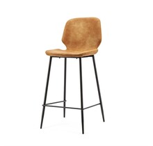 Bar chair Seashell low - cognac
