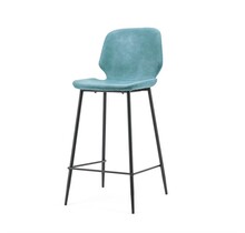 Bar chair Seashell high - blue