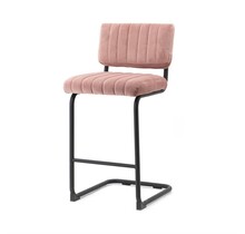 Bar chair low Operator - old pink