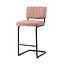 Bar chair low Operator - old pink