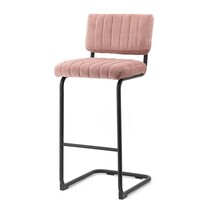 Bar chair high Operator - old pink