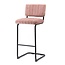 Bar chair high Operator - old pink