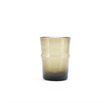 Drinking glass Bubble small - brown