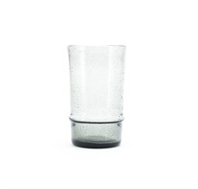 Drinking glass Bubble large - grey