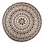 By-Boo Carpet Jute round 220x220 cm - black