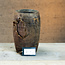Stoer&Puur Unieke Houten decoratie pot 14x14x45cm