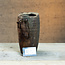 Stoer&Puur Unieke Houten decoratie pot 14x14x45cm