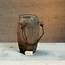 Stoer&Puur Unieke Houten decoratie pot 14x14x45cm
