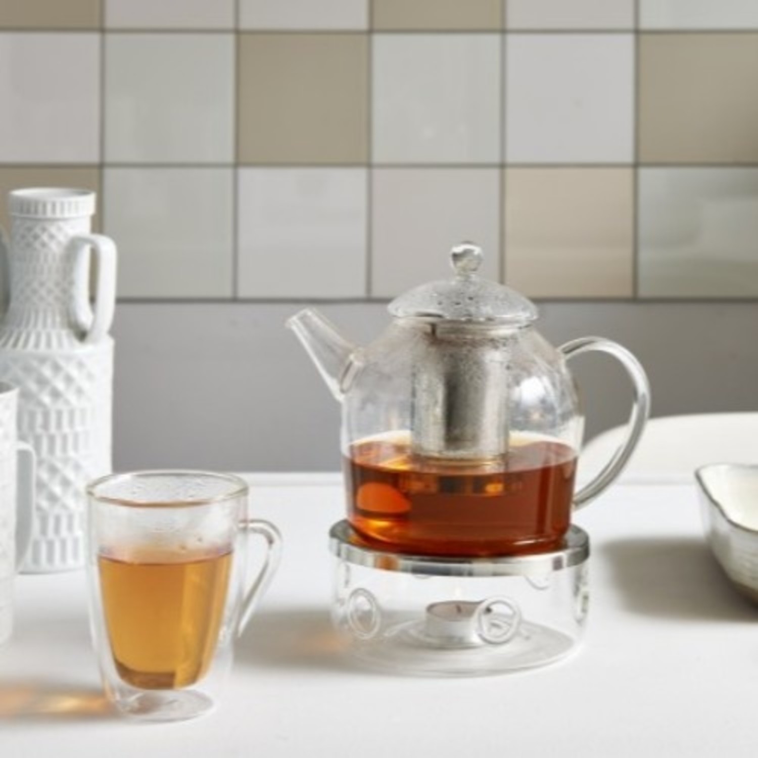 Bredemeijer glazen theepot Santhee - the art of tea.