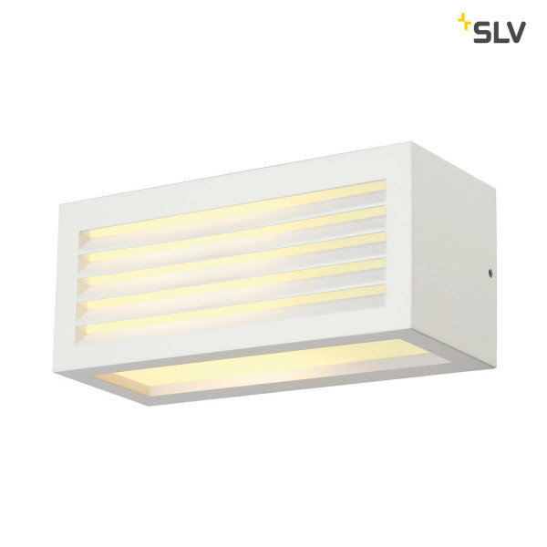 SLV SLV BOX-L Wandlamp IP44 voor badkamers en buiten wit