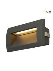 SLV Wand inbouw LED spot antraciet IP55