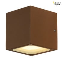 SLV SLV SITRA CUBE Buitenlamp wandlamp GX53 roestbruin blok