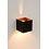 Lucide Lucide XIO - Wandlamp zwart goud blok LED dimbaar