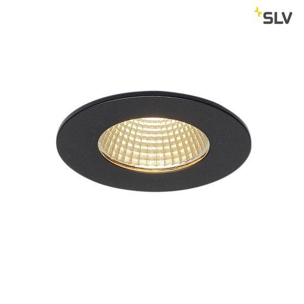 SLV SLV PATTA-I IP65 Inbouw spotje LED 12 Watt rond zwart dimbaar 230 Volt