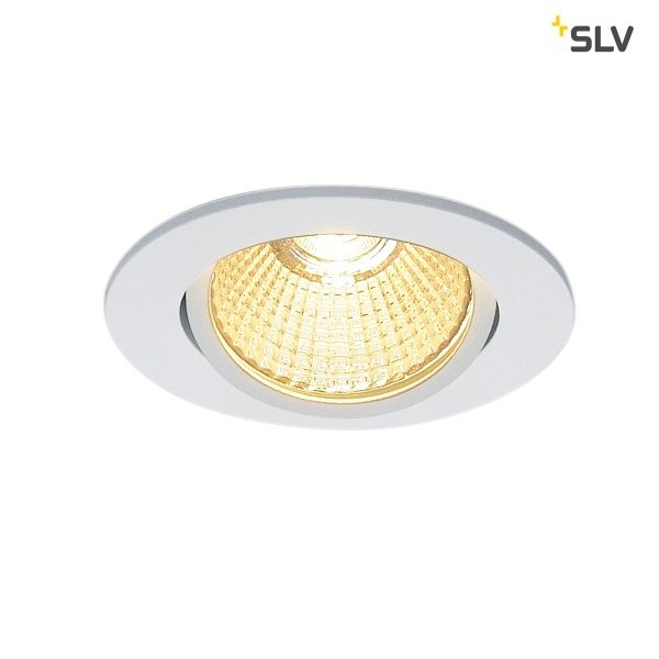 SLV SLV NEW TRIA 68 Inbouw LED spot 12 Watt rond wit kantelbaar dimbaar 230 Volt