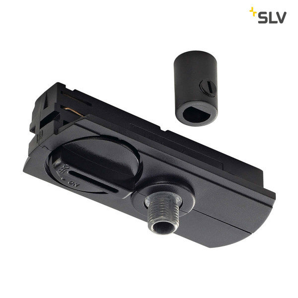 SLV SLV 1-Fase-Rail adapter zwart