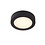 Lucide Lucide BRICE-LED - Badkamerlamp zwart 18cm rond dimbaar 3000K