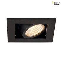 SLV SLV KADUX Inbouw spot Kardan 230 Volt 1x LED spot zwart 3000K dimbaar