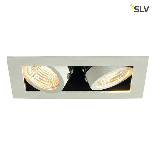 SLV SLV KADUX Inbouw spot Kardan 230 Volt 2x LED spots wit 3000K dimbaar