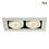 SLV SLV KADUX Inbouw spot Kardan 230 Volt 2x LED spots wit 3000K dimbaar