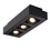 Lucide Moderne Dim to Warm LED spot drievoudig zwart kantelbaar