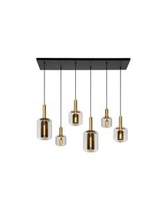 Lucide JOANET Hanglamp 6xE27 Fumé