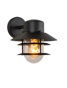 Lucide Wandlamp Buiten E27 IP44 zwart